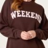 2026/08/1000472849.jpg Weekend Slogan Sweatshirt