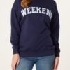 2026/08/1000472851.jpg Weekend Slogan Sweatshirt