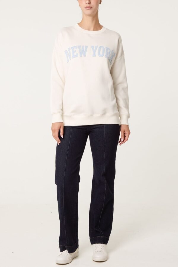 2026/08/1000472860.jpg New York Slogan Sweatshirt
