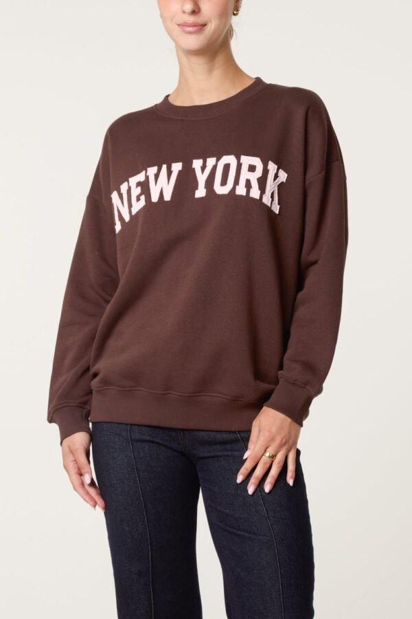 New York Slogan Sweatshirt