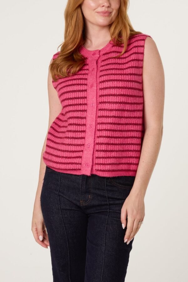 2026/08/1000472885.jpg Striped Button Knit Vest