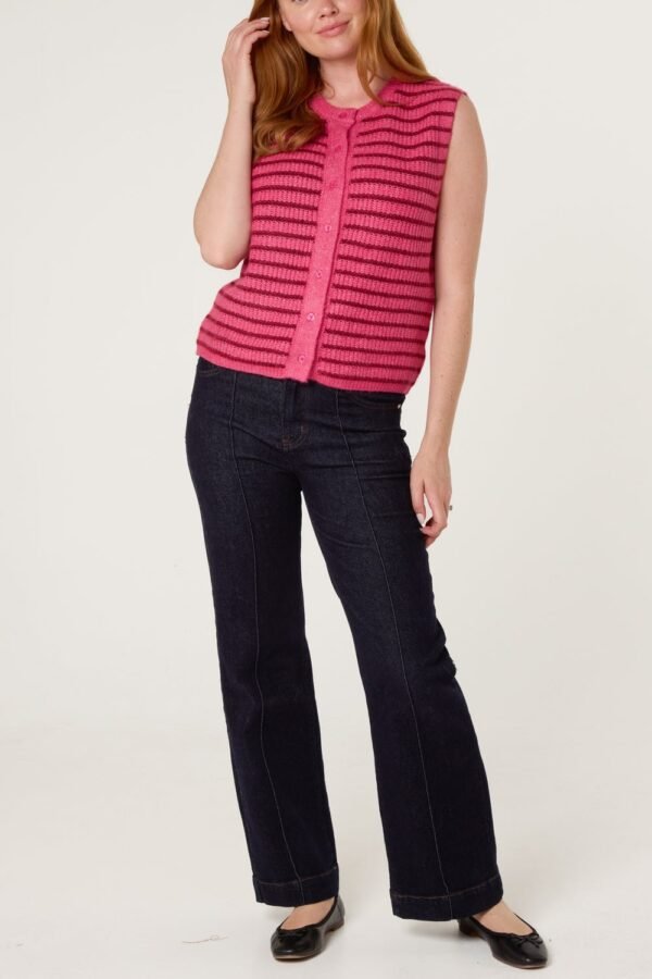 2026/08/1000472886.jpg Striped Button Knit Vest