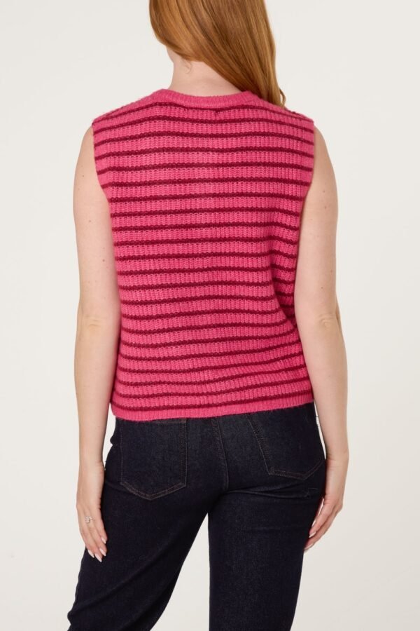 2026/08/1000472888.jpg Striped Button Knit Vest