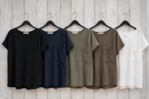 Crinkle Textured Pocket Top