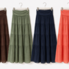 Cotton Tiered Maxi Skirt
