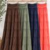 Cotton Tiered Maxi Skirt