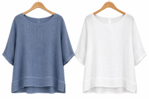 Washed Linen Back Detail Top