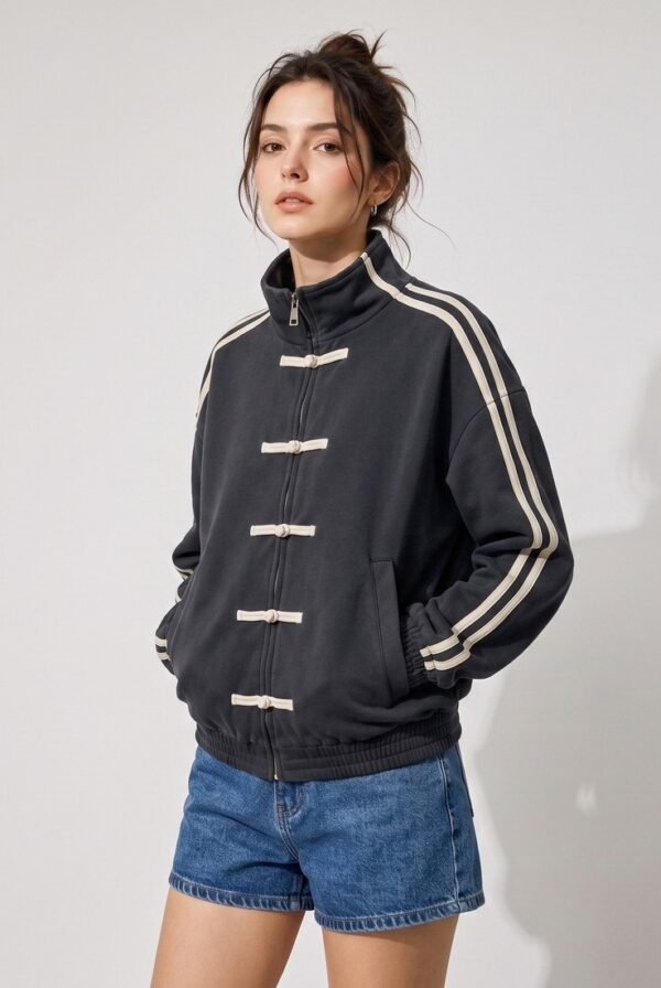 Sporty Bomber Jacket – Oriental-Inspired Twist