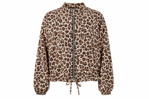 Leopard Print Zip-Through Jacket