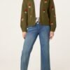 2026/08/1000482743.jpg Chunky Knit Flower Embroidered Cardigan- Green