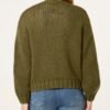 2026/08/1000482744.jpg Chunky Knit Flower Embroidered Cardigan- Green