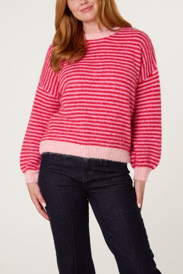 Pink Candy Stripe Jumper