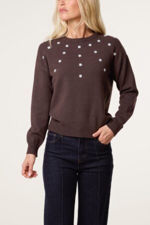 2026/08/1000482811.jpg Diamante Ditsy Flower Jumper