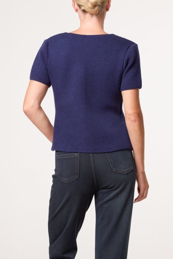 Button Through Peplum Top