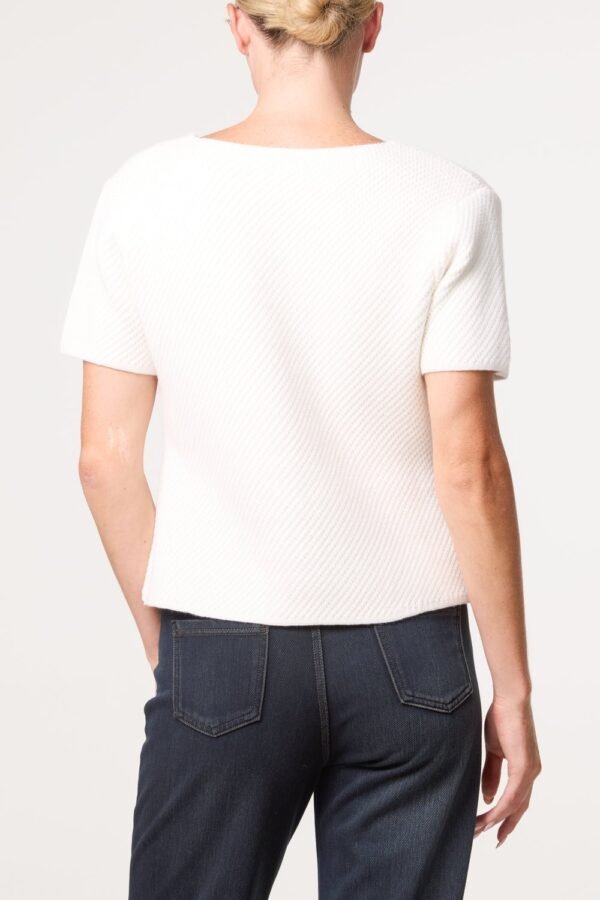 Button Through Peplum Top