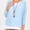 Double Layer Top with Necklace