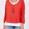 Double Layer Top with Necklace