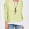 Double Layer Top with Necklace