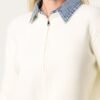 2026/08/1000484946.jpg Cream Denim Collar Zip Knit