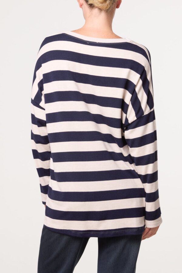 Striped V-Neck Top
