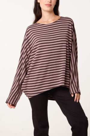 Striped Oversized Top