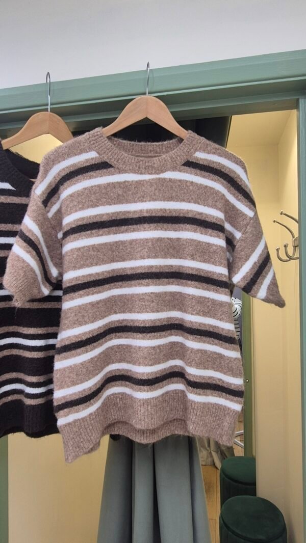 2026/08/1000488481-scaled.jpg Striped Knit Short Sleeve Jumper