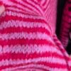 Wool Blend Striped Button-Up Cardigan
