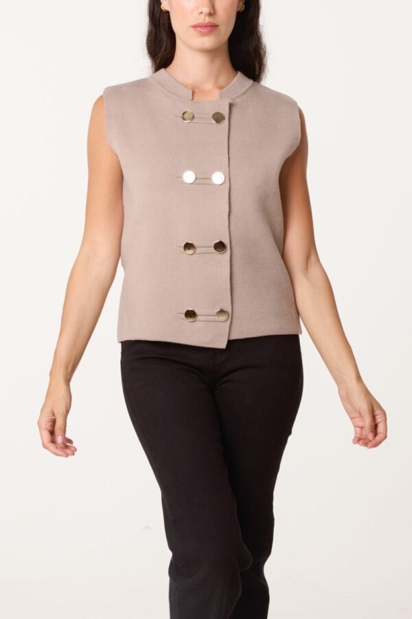 2026/08/1000498582.jpg Gold Button Knit Waistcoat