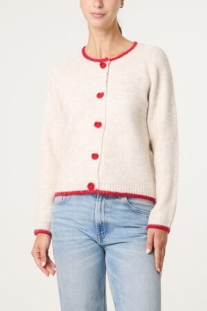 2026/09/1000488212.jpg Cream Red Button Cardigan
