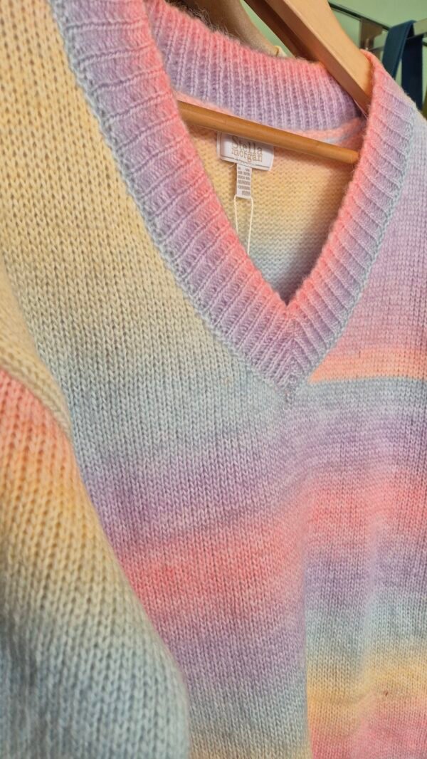 Stella Morgan Rainbow Stripe Wool-Blend Jumper