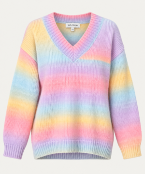 Stella Morgan Rainbow Stripe Wool-Blend Jumper