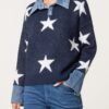 2026/09/1000495860-1.jpg Star Print Denim Collar Jumper — One Size