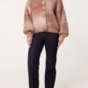 Large Buttoned Ombre Knit Cardigan