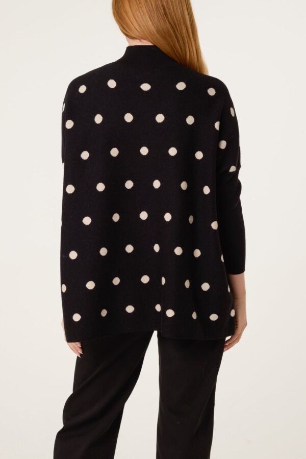 2026/09/1000495889.jpg Oversized Polka Dot Jumper – Chocolate or Black & Cream