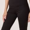 Black High Waisted Flared Leggings