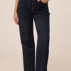 2026/09/1000496522.jpg Dark Denim Drawstring Soft Jeans