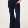 Flared Crossover Waistband Jeans