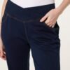 Flared Crossover Waistband Jeans