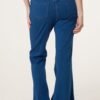 Flared Crossover Waistband Jeans