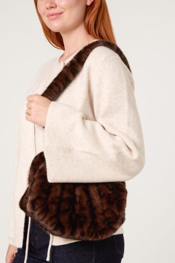 Faux Fur Leopard Plush Bag