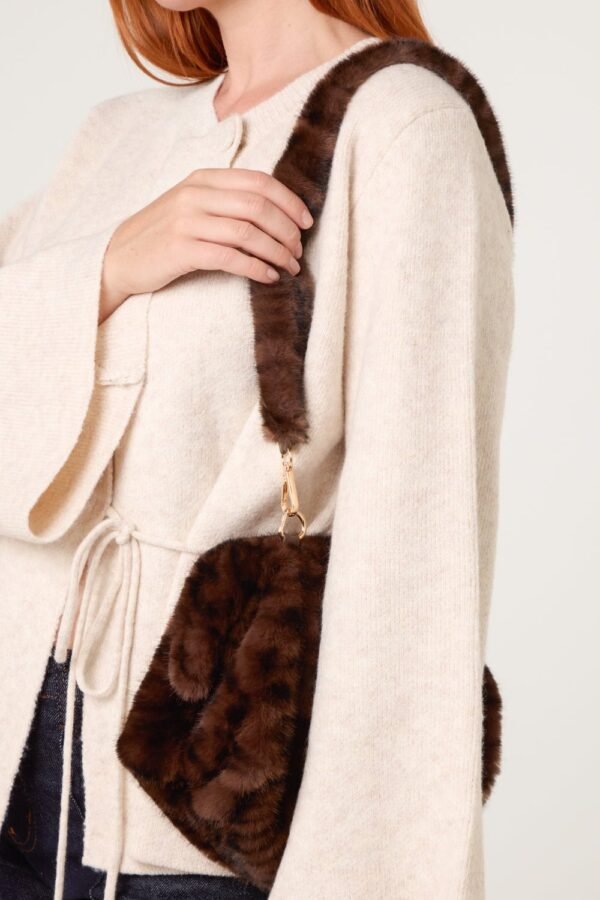 Faux Fur Leopard Plush Bag