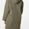 Zip Detail Hooded Light Raincoat