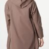 Zip Detail Hooded Light Raincoat
