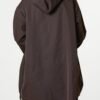 Zip Detail Hooded Light Raincoat