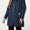 Zip Detail Hooded Light Raincoat