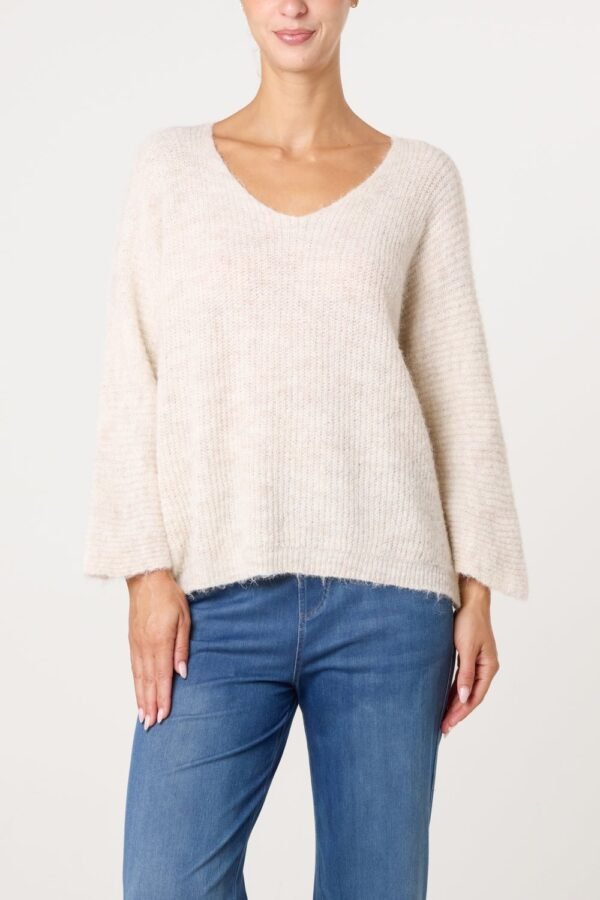 2026/09/1000498377-1.jpg Cosy Knit V-neck Jumper