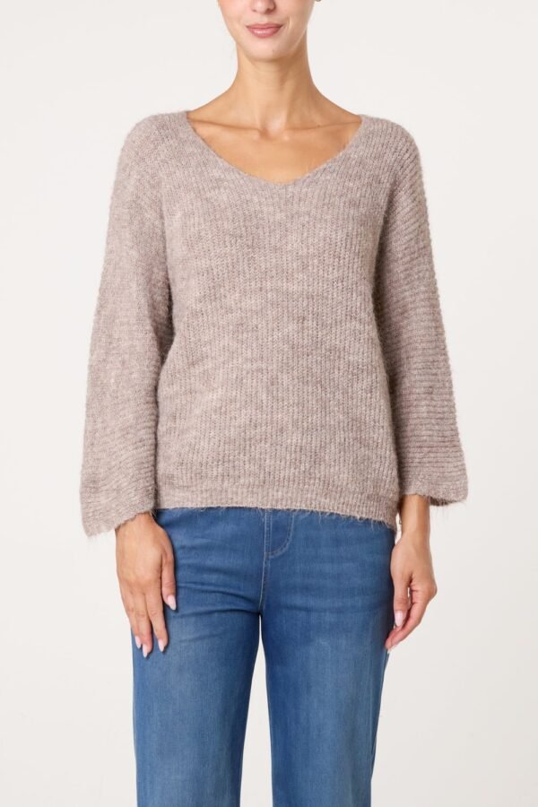 2026/09/1000498381-1.jpg Cosy Knit V-neck Jumper