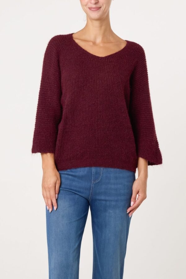 2026/09/1000498389-1.jpg Cosy Knit V-neck Jumper