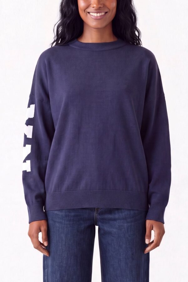 2026/09/1000498392.jpg Brooklyn Back Slogan Knit Jumper