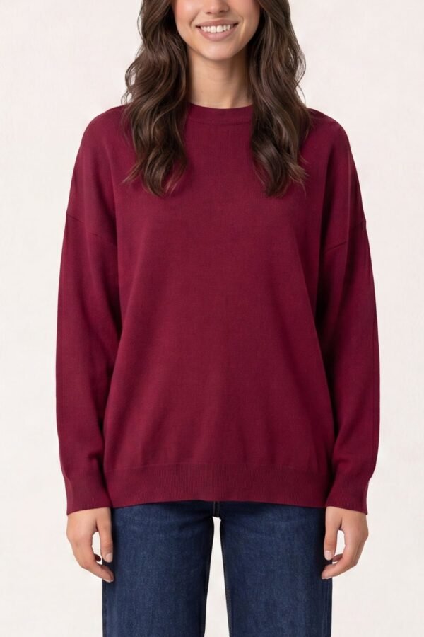 2026/09/1000498397.jpg Brooklyn Back Slogan Knit Jumper